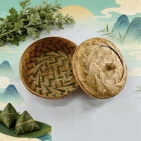 Boîte à thé Pu'er vintage en bambou tressé, modèle 25-055, rose thé, présentation de thé soignée, emballage cadeau, boîte de rangement Qizi