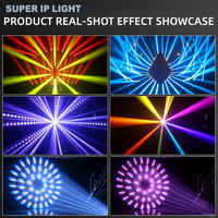 Projecteur de scène 380W LED BSW Beam Spot Wash 3-en-1 à haute luminosité avec CTO pour club, scène, discothèque, fête