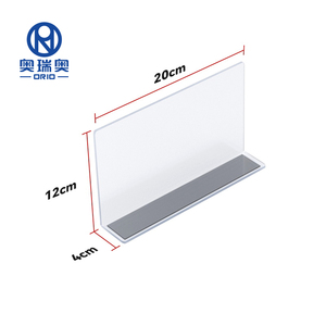 Pembatas Rak Supermarket Bentuk L Magnetik PVC Kustom Grosir, Ramah Lingkungan, Food Grade, Rak <span class=keywords><strong>Display</strong></span> - Product Image 1