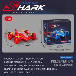 Hình Cá Mập Điện Máy Bay Đồ Chơi, Bền LED Nhấp Nháy Bay Đồ Chơi Cho Trẻ Em Trong Độ tuổi 6-12 Bán Buôn Hot Mục Với Giấy Chứng Nhận - Product Image 6