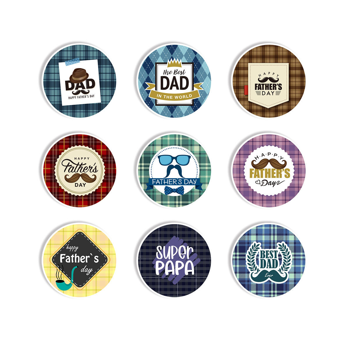 colorful     90pcs (9 models / 10 sheets)