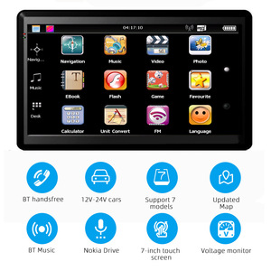 Màn Hình Cảm Ứng Thông Dụng Hd <span class=keywords><strong>7</strong></span> Inch Thiết Bị Định Vị GPS Đa Phương Tiện Di Động 8G Cho Xe Tải Mỏng - Product Image 4
