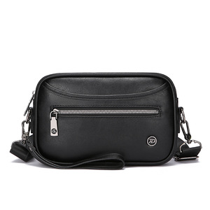 Sac messager vintage à bandoulière pour homme, nouveau design, matériau PU de qualité, style carré décontracté, décoration avec logo, pour un usage quotidien - Product Image 1