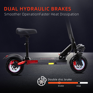 EU EU UK US CA Warehouse EScooter - 10" Fat Tire Dual Suspension 45km Range, Foldable & IPX5 Scooter - Product Image 4