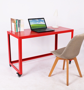 Máy Tính Xách Tay Bảng Thép Ống Máy Tính Xách Tay Đứng Pc Bàn Với Bánh Xe Khung Kim Loại Trên Bánh Xe - Product Image 4