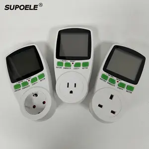 SUPOELE Brand Household Plug In Eu UK US AU Electricity Meter Socket Power Energy Cost Meter