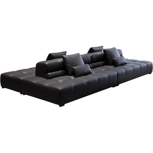 Set di Divani Moderni di Lusso in Pelle a Due Posti Arredamento Contemporaneo per <span class=keywords><strong>Soggiorno</strong></span> - Product Image 5