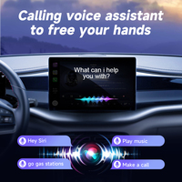 Adaptador KYERE Mini con Cable para CarPlay y Android Auto con Conexión Bluetooth, Dongle USB Portátil para Autos BMW, Conducción Segura