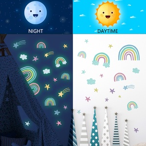 Cartoon Rainbow <strong>Cloud</strong> Luminous <strong>Wall</strong> <strong>Stickers</strong> for Kids Rooms Bedroom Home <strong>Wall</strong> Decals Stars <strong>Stickers</strong> - Product Image 4