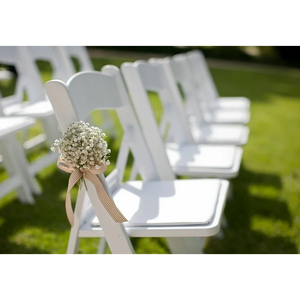 Silla de Jardín de Plástico Blanca, Sillas Plegables de Resina Chiavari para Eventos - Product Image 1