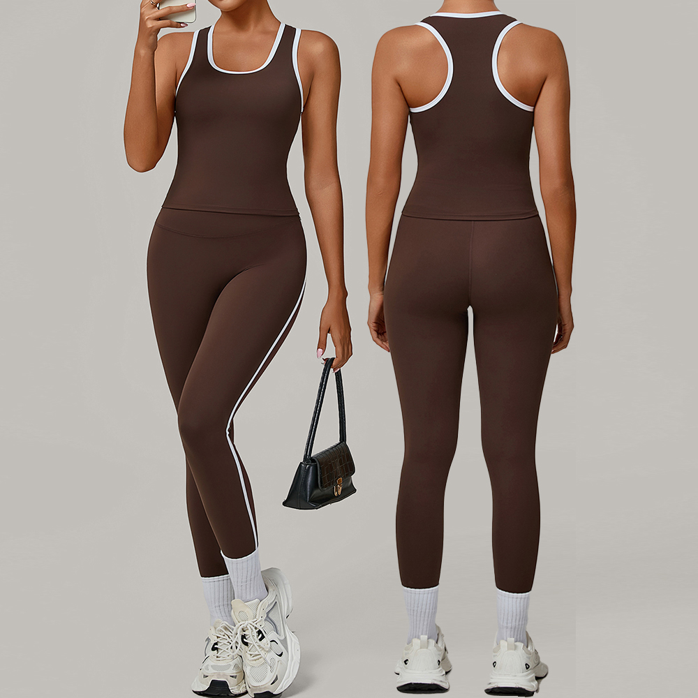 2025 New Athletic Sport Activewear Ropa Deportiva Sportswear Fitness & Vest Yoga Running Wear Gym Fitness Women Workout Sets