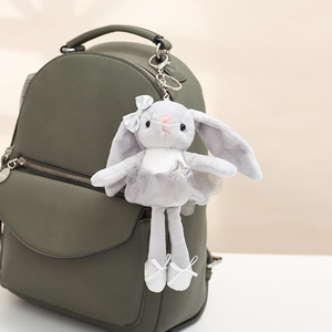 Portachiavi Coniglietto Ballerina 20CM, Regalo di Pasqua, Coniglio Rosa con Vestito, Peluche, Regalo di <span class=keywords><strong>Compleanno</strong></span> per Ragazze - Product Image 1