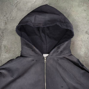 <span class=keywords><strong>Felpa</strong></span> <span class=keywords><strong>con</strong></span> <span class=keywords><strong>Cappuccio</strong></span> da <span class=keywords><strong>Uomo</strong></span> di Alta Qualità, Personalizzabile, in Spugna Pesante, Stampa Personalizzata, Vestibilità Ampia, Corta, in Cotone Lavato <span class=keywords><strong>e</strong></span> Effetto Vissuto, <span class=keywords><strong>con</strong></span> <span class=keywords><strong>Zip</strong></span> - Product Image 3