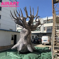Ballon gonflable géant réaliste en forme d'arbre mort, personnalisé pour Halloween, pour parcs extérieurs et lieux hantés