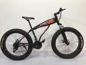 Vente en gros de vélos de montagne à pneus larges de 26 pouces à 21 vitesses pour hommes et femmes, avec fourche avant en acier, amortissement et frein à disque - Product Image 4