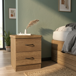 Mesa Auxiliar Moderna con 3 Cajones y Estante de Almacenamiento, Consola, Mesita de Noche, Mueble para Dormitorio o Sala de Estar 2312 - Product Image 2