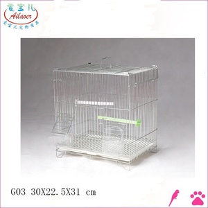 Commercio all'ingrosso di colore bianco uccello allevamento gabbia di casa con rete metallica - Product Image 2