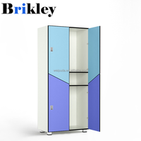 Casier de gym Brikley en stratifié compact phénolique HPL moderne, étanche et de haute qualité, casier intelligent personnalisé pour colis et clés