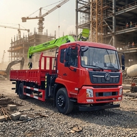 Grue de chargement montée sur camion HLW 6x4, grue hydraulique multi-sections, flèche de levage de 9,5 m, moment de levage élevé