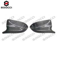 Coques de rétroviseurs latéraux en fibre de carbone sèche style TAKD, kit de remplacement de coques de rétroviseurs extérieurs pour BMW G05 X5 2018-2023
