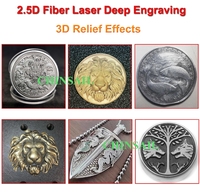 Marqueur laser CNC à fibre 3D portable 20W/30W/50W/60W/100W, vitesse rapide pour le métal avec source laser JPT Raycus