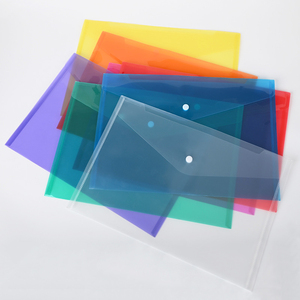 Bolsa para archivadores <span class=keywords><strong>A4</strong></span> de plástico transparente al por mayor, suministros de oficina, organizador de portadocumentos con logotipo personalizado - Product Image 1