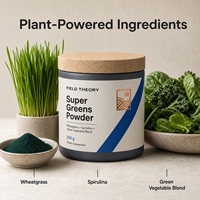 Complément alimentaire en poudre verte |   Mélange de multivitamines, de probiotiques et de superaliments |   Soutien à la santé intestinale et au bien-être quotidien