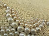 Perles blanches et perles de verre de qualité supérieure, tapis de Table décoratif pour la décoration de table à manger à un prix très bas