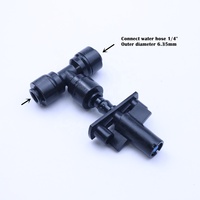 Arroseur de brumisation Mini buse serre brouillard brumisateur tête 4/7mm tuyau barbe connecteur raccords de tuyauterie d'irrigation