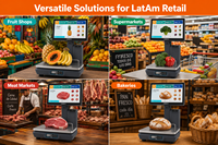 Báscula Digital POS LongFly A150L con Impresora de Etiquetas Térmicas, 32G de Almacenamiento, OEM/ODM para Tiendas de Abarrotes y Supermercados, Certificación OIML