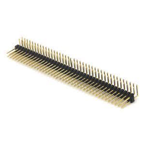 2.0mm nam tiêu đề pin 2x18pin đôi hàng đồng thau mạ vàng cắm bảng kế<span class=keywords><strong>t</strong></span> nối góc 90 độ màu đen - Product Image 4