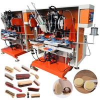 Máquina Automática para Fabricar Cepillos de Zapatos, Máquina para Fabricar Cepillos de Madera, Máquina Eléctrica de Tupido de Cerdas