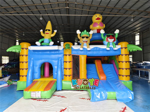<span class=keywords><strong>Château</strong></span> <span class=keywords><strong>gonflable</strong></span> commercial multi-activités avec double toboggan pour fêtes estivales en extérieur, maison de saut <span class=keywords><strong>gonflable</strong></span> - Product Image 1