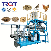 Extrudeuse monovis humide pour aliments pour poissons, machine agricole entièrement automatique de fabrication de granulés flottants