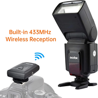 Flash Inalámbrico Original Godox TT520II para Cámara, Speedlite Thinklite con Señal Integrada de 433MHz para Cámaras DSLR Pentax y Olympus