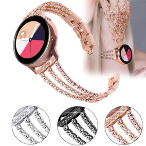 Bracelet de luxe pour <span class=keywords><strong>femme</strong></span> Bracelet de montre pour <span class=keywords><strong>Samsung</strong></span> Galaxy <span class=keywords><strong>Gear</strong></span> <span class=keywords><strong>s3</strong></span> Huawei Bracelet de montre en acier inoxydable en alliage de diamant - Product Image 2