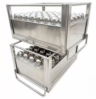 Moule à glaces en acier inoxydable 304, 40 cavités, 14 ml, demi-rond, mini-moule à crème glacée pour glaces maison, vente en gros