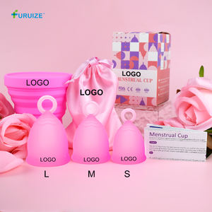 Coupes menstruelles réutilisables et écologiques Furuize avec anneau de traction pour une utilisation facile et portable - Product Image 1