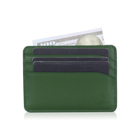 Dompet Kartu Kulit PU Pria Harga Pabrik, Tipis Minimalis, Logo Custom, Grosir, Tempat Kartu Nama