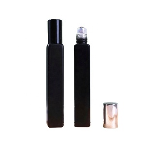 Empty Essential Oil Frosted Glass Roll on <b>Perfume</b> <b>Bottle</b> with Steel Roller Ball 10ml - Product Image 5