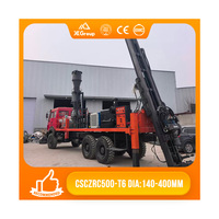 Foreuse à circulation inversée XLDRILL CSRC500-T6, châssis HOWO 6x4, tube de forage de 6 m, pompe et moteur Cummins de 153 kW