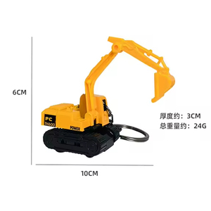 <span class=keywords><strong>Porte</strong></span>-clés de Véhicules d'Ingénierie Miniatures 3D en Gros : Chariot Élévateur, Excavatrice, Camion, Bulldozer – Idéal Cadeau - Product Image 6