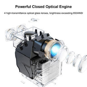 جهاز عرض لينوفو T100 بقوة 850 لومن ANSI، فك تشفير 2K، شاشة LCD، دقة أصلية 1080P، نظام أندرويد، واي فاي 6، HDR10، تركيز تلقائي، مكبرات صوت 2*5 واط - Product Image 6