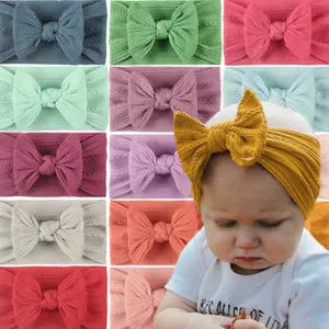 2023 Nova Moda Elástica Fita Hairbands Bebê Meninas Bonito Headband Turbante Atado Suave Headband Recém-nascido para Baby & Children