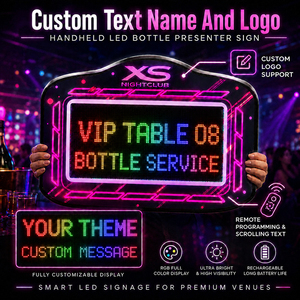 Insegna LED Personalizzata per Bottiglie, Tabellone Messaggi Luminoso per Servizio <span class=keywords><strong>VIP</strong></span> in Discoteca, Buon Compleanno, Vendita all'Ingrosso, MOQ Basso - Product Image 3