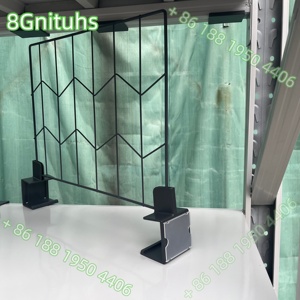 Séparateur d'étagère/panneau d'isolation d'entrepôt avec canal porte-étiquette de prix, déflecteur en PVC et grille métallique pour vêtements, produits alimentaires et entrepôt de stockage - Product Image 5