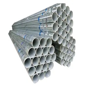 Tubo de aço galvanizado mergulhado a quente tamanho 1/2 3/4 "2" 1,5" polegadas Tubo Gi Pre Galvanizado Preço do tubo de aço