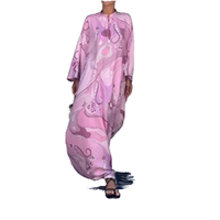 Robe longue ample imprimée à lacets, nouvelle collection, tailles S-XXL, avec un style élégant