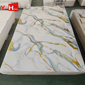 Plaque <span class=keywords><strong>PVC</strong></span> UV effet marbre imperméable, panneau de mousse de béton, vente chaude, directement de l'usine - Product Image 6