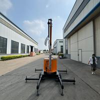 Mini-grue de levage électrique télescopique intelligente et portable 2T pour intérieur avec moteur à roulement, télécommandée
